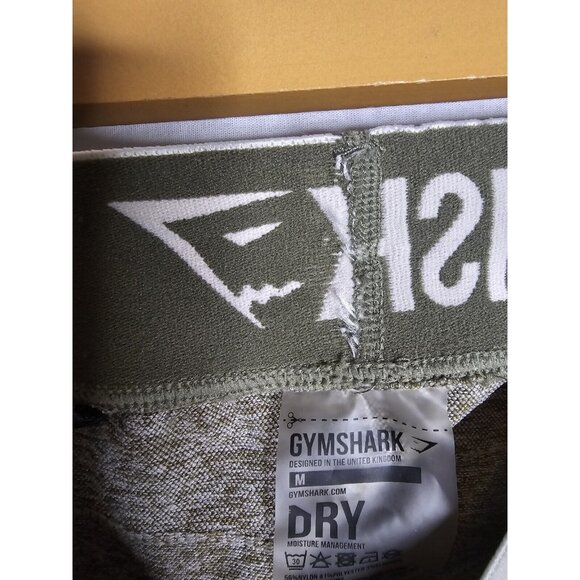 Gymshark Flex Mid Rise Waist Spellout Leggings Green Size Medium - Picture 3 of 7